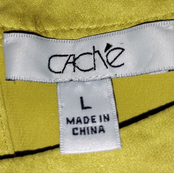 CEYLON YELLOW SILK CACHE BLOUSE - Picture 5 of 6